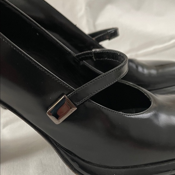 Via Spiga Black Mary Jane Chunky Heels -SZ 10 - Italy - Picture 11 of 12